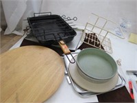 Wood Lazy Susan, Cooking Pans Trays Shish Kabob