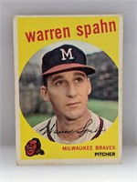 1959 Topps #40 Warren Spahn HOF Milwaukee Braves