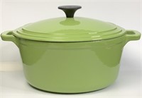 Chartreuse Enamel Cast Iron Dutch Oven