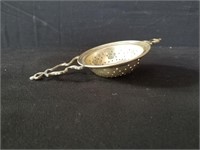 Sterling silver tea strainer