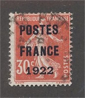 FRANCE MAURY #39 PRE-CANCEL USED AVE-FINE