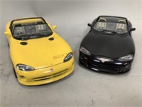 Two Burago Dodge Viper RT/10 1:18 Scale Models