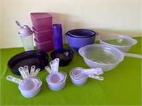 Purple Tupperware, Colanders, Shaker Bottle +++