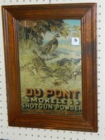 Framed Dupoint Smokless Shotgun Powder