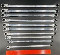 10 Matco Flex Head 12 Pt Ratcheting Wrenches