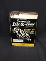 Sunbeam Lan-O-Leen sheep dip 1 gallon tin