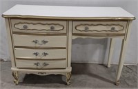 (Z) French Provincial 4-Drawer Writing Desk