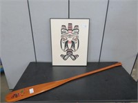 FIRST NATIONS 'SEA BEAR' SIGNED PRINT & PADDLE