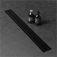 $103  WEBANG 32 Inch Shower Linear Black Drain