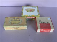 Three Cigar Boxes