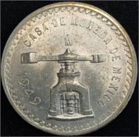 1949 MEXICO UNA ONZA - 1 Troy Ounce Silver MS Coin