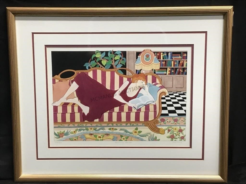 Signed Frances Greenberg LE 274/600 Serigraph On