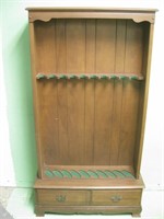 36 X 12 X 65 Vintage Wood Rifle Case With Drawer