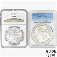 1883-1884-O [2] Morgan Silver Dollar PCGS/NGC