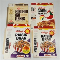 4) VINTAGE UNUSED POST KELLOGG'S CEREAL BOXES