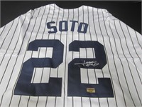 YANKEES JUAN SOTO SIGNED JERSEY AEU COA