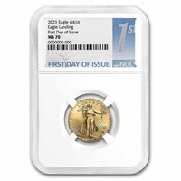 2023 1/4 Oz American Gold Eagle Ms-70 Ngc Fdi