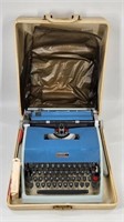 VINTAGE BLUE UNDERWOOD 21 TYPEWRITER