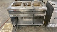 3 well rolling buffet, untested