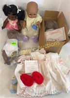 Newborn baby dolls & clothes