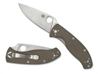 Spyderco Tenacious Brown G-10 Satin Folding Knife