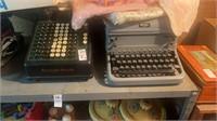 Royal Typewriter and Burroughs Portable Adding