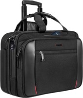 EMPSIGN Rolling Laptop Bag  17.3 inch - Black