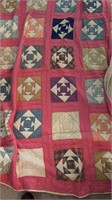 72"x48” hand stitched quilt