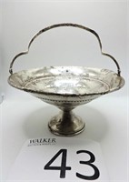 "S" Sterling Weighted Candy Dish