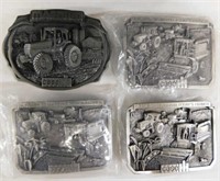 4 Case IH tractor metal belt buckles