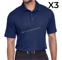 (3) New L PUMA Icon Golf Polo Shirts