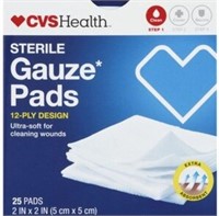 (2) 25-Pk CVS Health Sterile Gauze Pads