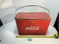 Vtg Original Coke Cooler Used as Planter