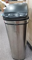 Stainless steel trash can