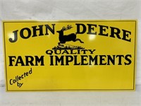 John Deere Farm Implements Sign