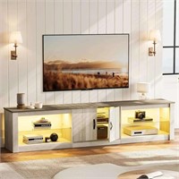 1 LOT, 2 PIECES, 1 Bestier 70 in. Wash White TV