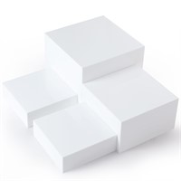 Set of 4 Acrylic Cube Display Box Risers Food Buf