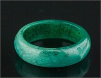 Chinese Green Hardstone Ring