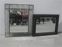 Two Tramed Mirrors Largest 35.5"x 41"