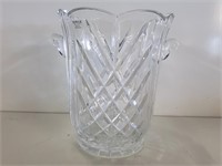 Towle Cut Crystal Vase 8.5in X 8in