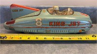 King Jet VTG Japanese tin toy. As is see pics
