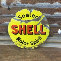Shell Motor Spirit Double Sided Bowser Sign