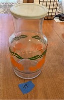 Orange juice, carafe with lid