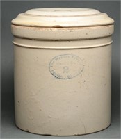 Western Pottery 2 Gallon Lidded Crock, Denver, Co