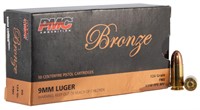 PMC 9G Bronze  9mm Luger 124 gr 1110 fps Full Meta