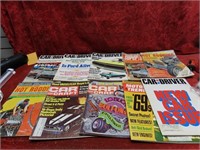 (10)1960's-70's Car Hot Rod magazines.