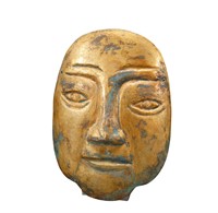 Bronze gilt mask before Ming Dynasty