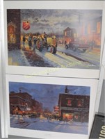 Pair of Dave Barnhouse signed prints