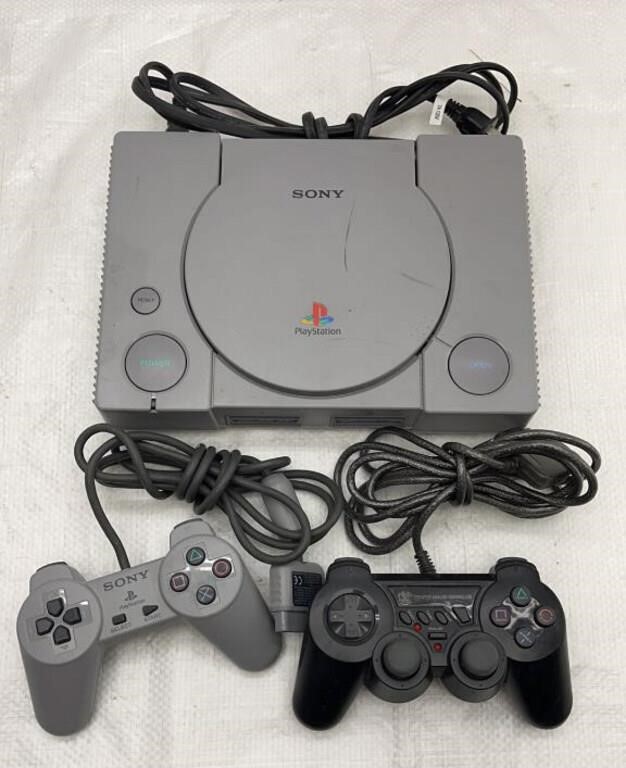 Sony PlayStation with Controllers