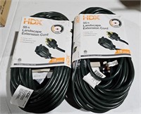 (2) 55' HDX Landscape Extension Cords